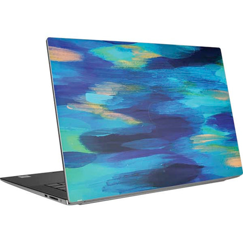 Ocean Blue Brush Stroke by Etta Vee Dell XPS Skin